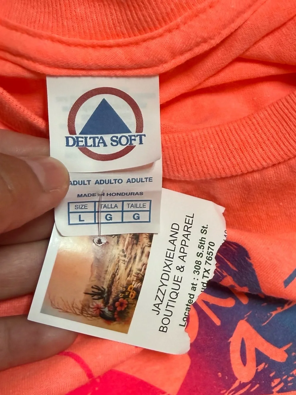 Delta Kids Coral Tee with Pink & Blue Turtle Graphic